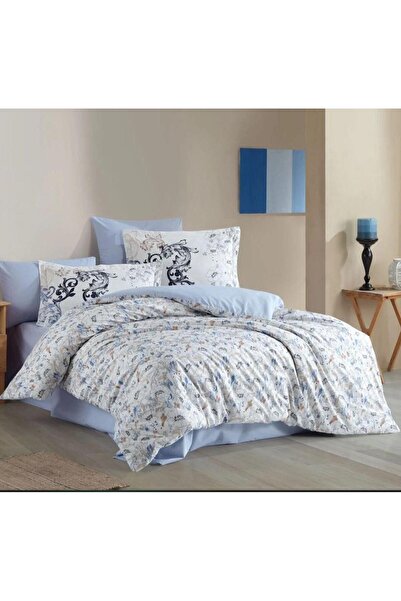 Hobby Διπλό Παπλωματοθήκη από Ποπλίνα Fiesta Blue