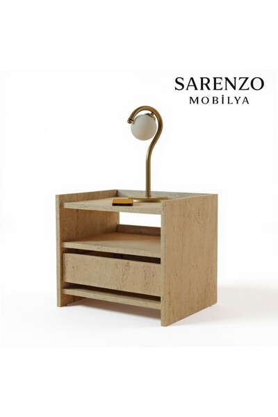 Sarenzo Traverten görünüm komodin