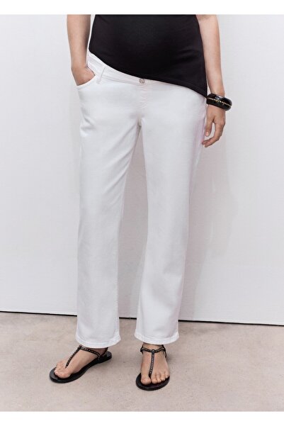 MANGO Woman Straight cut maternity jeans