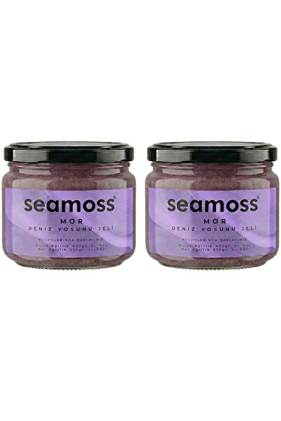 SEAMOSS 2'li Luxury Boy Mor Irlanda Deniz Yosunu Jeli 330ml - Sea Moss, Deniz...
