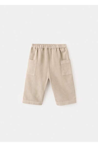 MANGO Baby Wideleg fitilli kadife pantolon