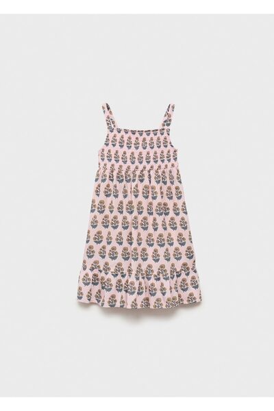 MANGO Baby Nachthemd aus Baumwolle mit Blumenmuster