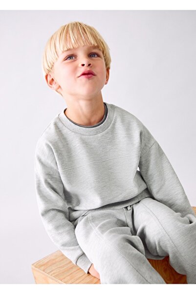 MANGO Baby Beli lastikli jogger pantolon