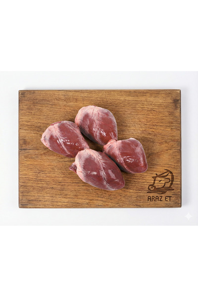 Araz et Kuzu Yürek 1 Kg | Taze, Yumuşak Dokulu ve Besleyici Sakatat | Soğuk Z...