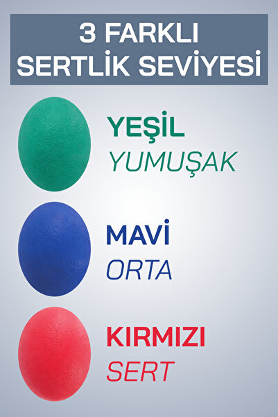 KİNE TAPE Silikon El Egzersiz Topu Stres Topu El Çalıştırma Güçlendirme Egzer...