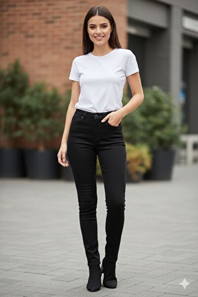 HACKER DENIM lıkralı  dar paça kot pantolon  492