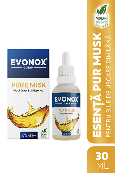 Evonox Clean Esență pentru Bile de Uscare din Lână Pure Musk 30 ml