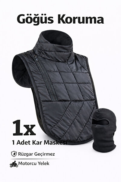 DUDAKTAN KALBE Motorcu Göğüs Koruyucu  Motosiklet Koruyucu Ve Rüzgar Geçirmez...