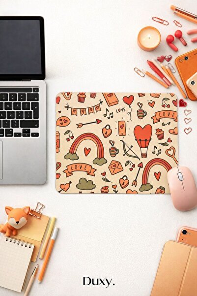 Duxy Mouse Pad με σχέδια, 23x19 εκ., Αντιολισθητική βάση, Άνετο και μαλακό mo...