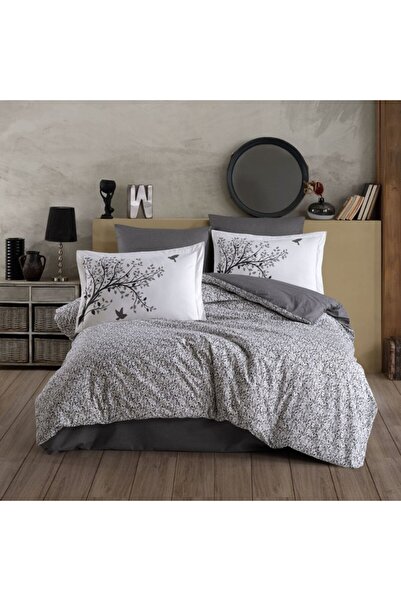 Hobby Double Poplin Duvet Cover Set Arianna Gray