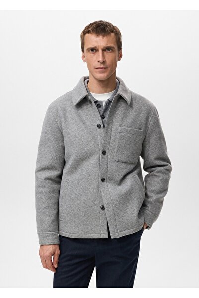 MANGO Man Kapitone kumaş ceket