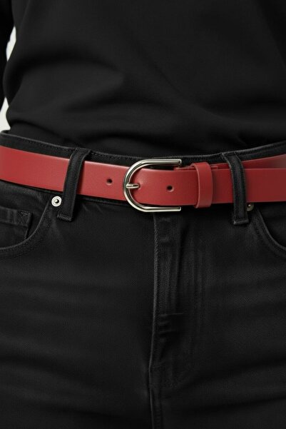 Kemerix Women's Red Classic Belt