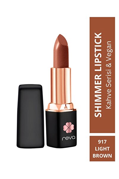 REVA Shimmer Lipstick Light Brown-Brown Series-Işıltı Ruj Kahve Serisi No:917...
