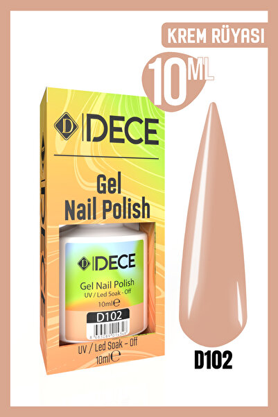 d dece Kalıcı Oje Uv Led D102 (NUDE SERİSİ) 10ml