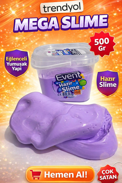 EVENT Slime Mega Jumbo Boy 500 Gr Test Raporludur.