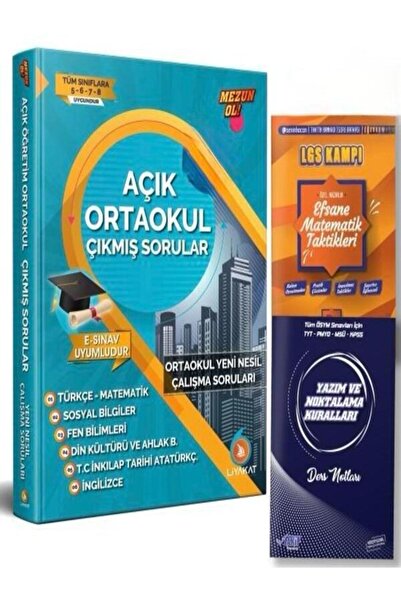 Liyakat Yayınları 2026 Açık Ortaokul Çıkmış Sorular, Çalışma Soruları Efsane ...