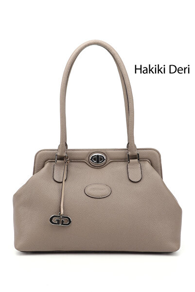 GÖNDERİ(R) حقيبة يد وكتف من الجلد الطبيعي للنساء/الفتيات