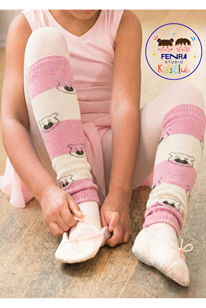 FENRA STUDIO Pink Cream Teddybear Rainbow Children's Dusty Jacket