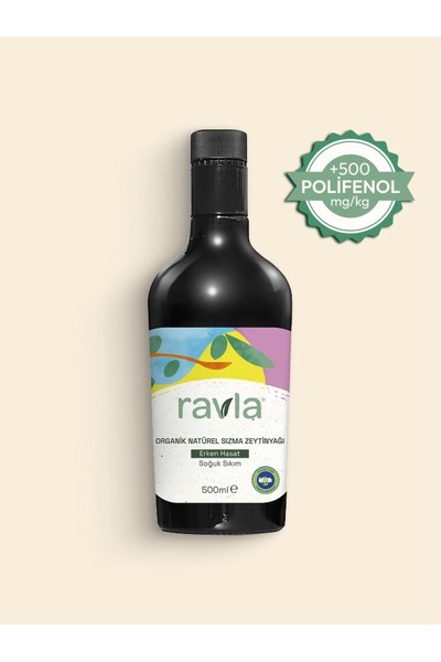 Ravla Kids Meyvemsi Organik Erken Hasat Zeytinyağı – İçimlik 500 ml