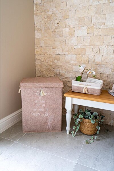 ALAS Mega Box Bej - Coș de rufe și Cutie de depozitare pentru articole, cu ca...