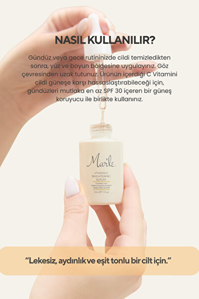 MAR'LE C Vitamini Aydınlatıcı Serum