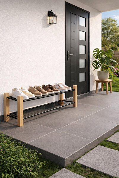 THE SIMPLE STYLE Ayakkabılık Rafı - Çift Katlı Ayakkabılık