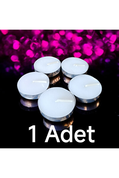 Roll-Up Beyaz Tealight Mum 7,5gr Buhurdanlık Çaydanlık Uyumlu Dekoratif Kokus...
