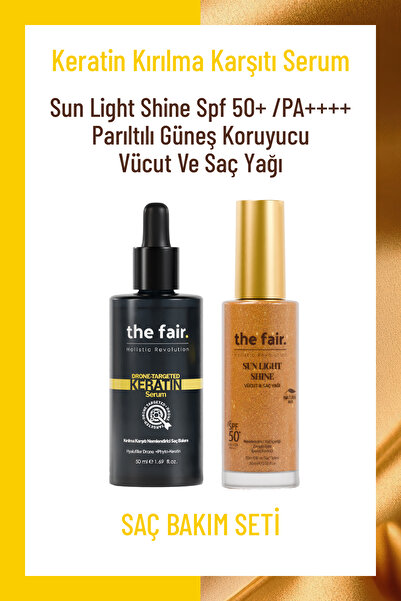 the fair. the fair. Keratin Kırılma Karşıtı Saç Serum 50 ml ve Shine SPF 50 G...