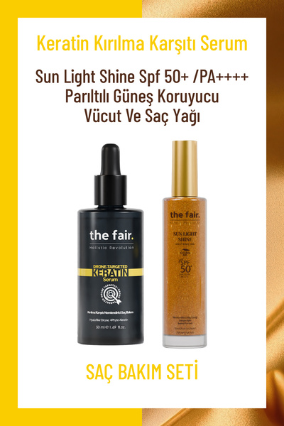 the fair. the fair. Keratin Kırılma Karşıtı Saç Serum 50 ml ve Shine SPF 50 G...