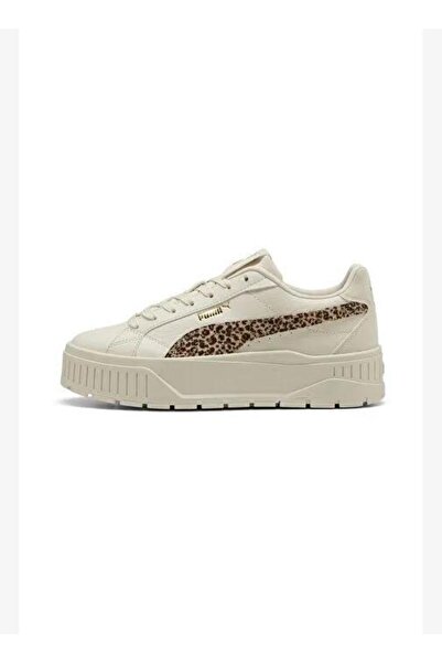 Puma 402645 01 Karmen II Animal Flair Bej-Leopar Kadın Spor Ayakk