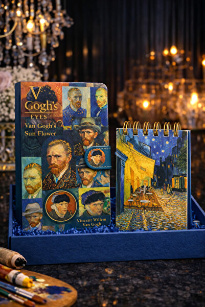 matheon Van Gogh Gift Notebook Set |   Collage Notebook with Magnetic Cover +...