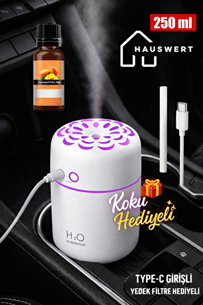 luvroshe Koku Hediyeli + Araç içi Hava Nemlendirici Cihaz Araç Kokusu Ambiyan...