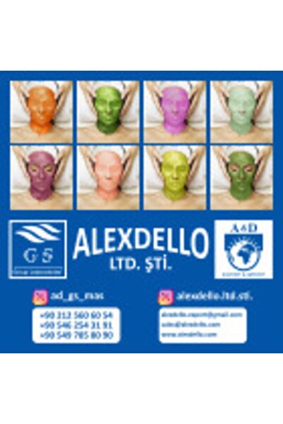 ALEXDELLO YÜZ BAKIM MASKE Soyulan Aljinat Rus Toz Maske,Gözenek Temizleyici ,Sıkılaştırıcı,Lekeli cılt Çilek Özlü 30 Gr.
