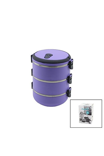 Go İthalat Lila 3-piece travel carrier storage container 1.8lt