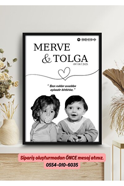 beststore Kişiye özel çocukluk fotoğrafı tablo, Sevgiliye Hediye, Arkadaşa He...