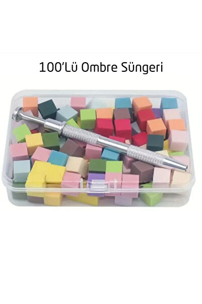 QNAİL PROFESSİONAL Nail Art Ombre Sünger ve Tutucu Kalem Seti