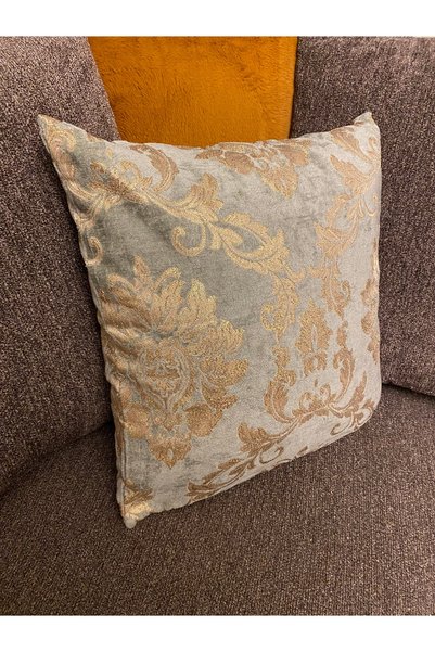 Puledro Voyage Decorative Throw Pillow Cover 45X45 cm Soft Textured Patterned Sofa Cushion Cover Contrast