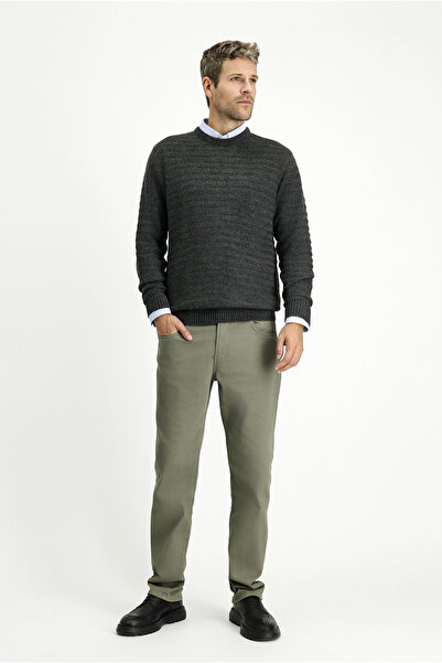 Kiğılı 7 Drop εφαρμοστό Slim Fit ελαστικό ύφασμα Παντελόνι από καμβά / Τσινό