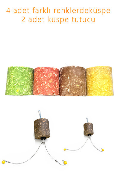 SAZAN RİG Karışık Küspeli Sazan Takımı 4'lü Set