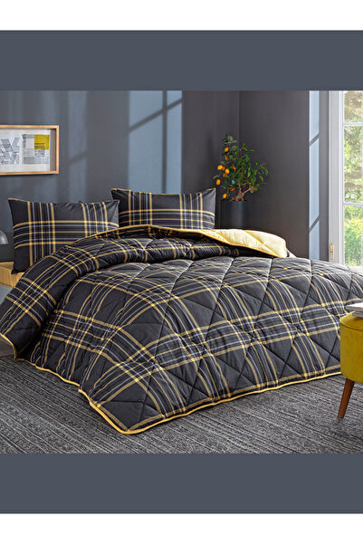 Taç طقم لحاف سيرا أنثراسايت مفرد