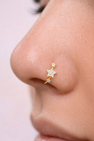 Sacce Scarves&Accessories Gold Kaplama Sıralı Yıldız Figürlü Gümüş Hızma 925 ...