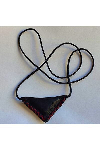 Maras Market Üçgen Deri Cevşen Siyah