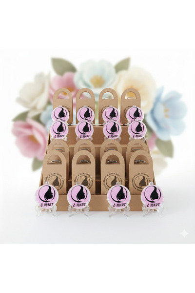 ORGANİZASYON HEDİYEM 10 ADET 8 MART DÜNYA KADINLAR GÜNÜ HEDİYESİ ÇANTALI MAGNET