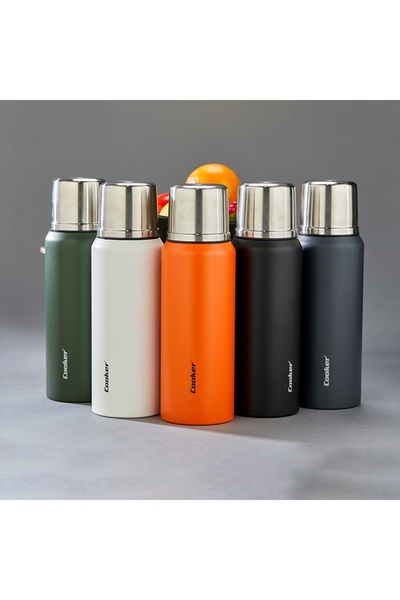Go İthalat 1lt mountainer thermos colorful double wall stainless steel - leak...