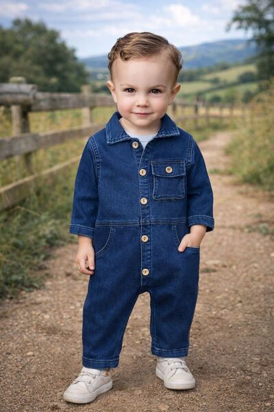 Babexi Premium Kalite Yumuşak Doku Önden Düğmeli Esnek Geniş Kalıp Unisex Örm...