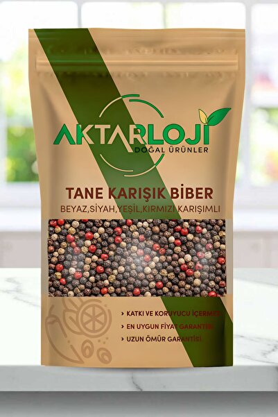 aktarloji 50 Gr 4 Renkli Karışık Tane Karabiber / 1. Kalite Mix / Elenmiş - K...