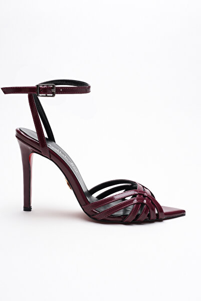 Ayakkabı Ateşi Pantofi de damă cu toc subțire cu design cu zăbrele deschise, ...