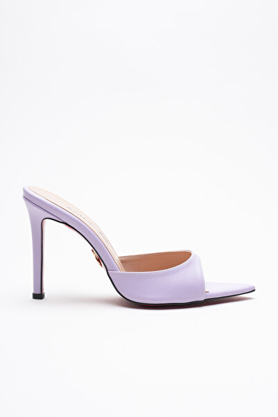 Ayakkabı Ateşi Papuci de damă cu vârf ascuțit și toc subțire Sona Lila Skin