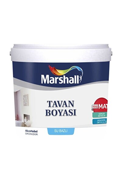 Marshall Beyaz Tavan Boyası 10 Kg - 0.080 l - 0.140 kg