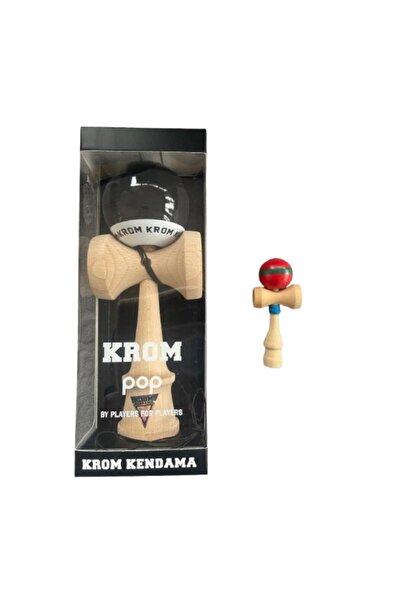 KROM Kendama POP - balance, large cups - Black - 8 years+, spare part, + CADO...